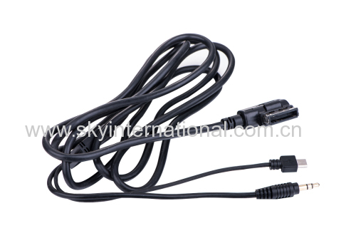 Audio cable for Audi Ami VW MMI A4 A6 A8 Connector for Samsung HTC 2M LONG