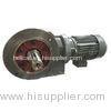 Flange Mounted Helical Bevel Gear Reducer Motor With Solid / Hollow Shaft