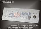 Mine Machine Industrial Kiosk Metallic Keyboard for with Integrated Trackball