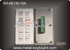 Vandal - proof Stainless steel Panel Keyboard / Mining Machinery input keypad