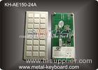 Industrial Metal Kiosk keyboard with 24 keys custom layout design