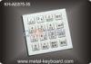 4 x 4 Stainless steel Industrial Kiosk keyboard with 16 keys dust proof