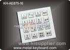 4 x 4 Stainless steel Industrial Kiosk keyboard with 16 keys dust proof