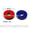 No Toxic Painting Alnico Round Magnet With "N" "S" Marks Blue / Red Color