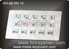 Panel Mount Industrial Metal Keyboard Stainless steel for Mine Machine