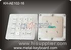 Weatherproof Industrial Metal Keypad in 4 X 4 Matrix 16 Keys with Stainless Steel Material