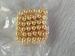 Large High Temp Neodymium Ball Magnets With Gold / Silver Surface 10 - 20 m