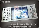 Customizable Industrial Metal Keyboard Built in 30 buttons and 19mm trackball