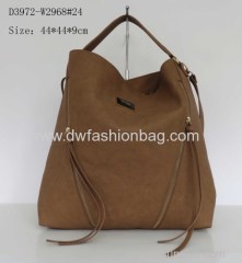 Fashion tote bag/Ladies handbag/Brown PU handbag