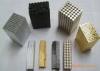 Flexible N48 Silver Rare Earth Magnet Block / Ring / Segment / Cylinder Shape