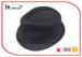 Black Herringbone Ladies Trilby Hats SGS / ITS / REACH compliance