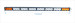 240w 1097mm Single row 10W CREE heavy duty light bar