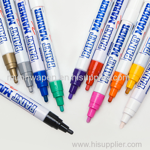 Paint Marker for industrial use marking on all most surfaces like metal rubber plastic glass concrete leather stone wood