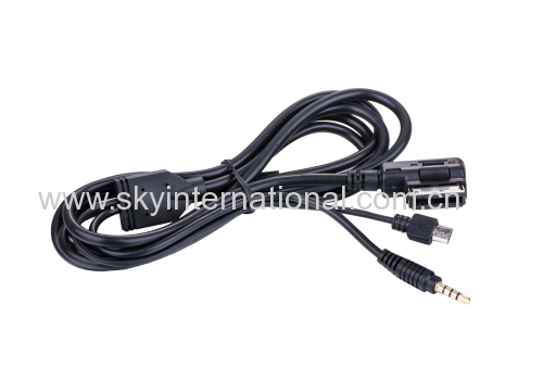 AUX media Interface Cable for Mercedes Benz Charging for Samsung HTC phone