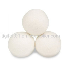 Natural white wool dryer softner balls