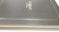 Gilt edged coil-bound hardcover book printing