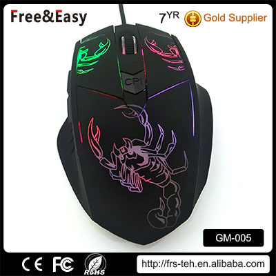 cool surface scorpion shape 2400 dpi wired X6 gaming mouse