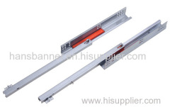 single exteension undermount drawer slide with push open with pin