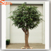 Artificial green leaves indoor tree ficus plants banyan trees for home garden
