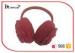 Outside Red Knitted Winter Ear Warmers Pearl Plastic Band For Girl