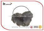 Faux Fur Behind The Head Earmuffs Leopard Thin Iron Band For Ladies