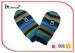 Multi Stripe Washable Warm Winter Gloves Knitted Fabric Lining For Baby
