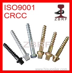 railway screw screw spike for railroad construction