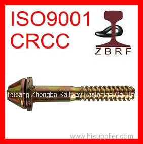 Tr Screw Spike Railway Fastener rail screw