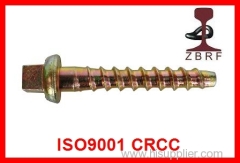 C screw spike rail screw rail fastening