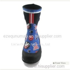 Short Low Cut Neoprene Rubber Boots For Kids