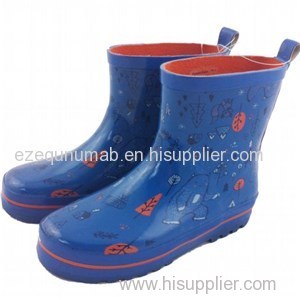 Children Short Ankle Rubber Rain Boots Garden Clogs