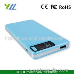 Fast Charging QC2.0 RoHS Power Bank 10000mAh Smart Mobile Power Bank Manual Mobile Power 13000mAh