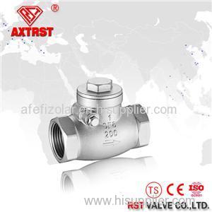 Stainless Steel Swing/Vertical Type Thread End Check Valve CF8M 200WOG