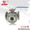 Flanged Stainless Steel Three Way Ball Valve With ISO5211 Direct Mounting Pad ( T/L Port) 1/2~8 Inch