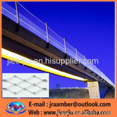 Ferrule Mesh AISI 316 304 card buckle networkHand woven stainless steel ferruled cable mesh Zoo Animal Cage Mesh Nettin