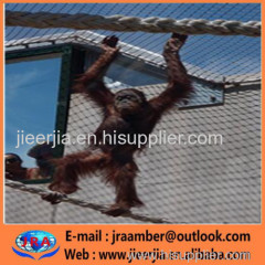 Ferrule Mesh AISI 316 304 card buckle networkHand woven stainless steel ferruled cable mesh Zoo Animal Cage Mesh Nettin