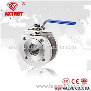 Stainless Steel Standard Italian API Wafer Type Ball Valve With ISO5211 Direct Mounting Pad