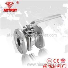 2PC Stainless Steel DIN F4/F5 Flanged Floating Ball Valve