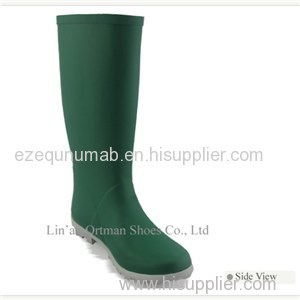 Long Rubber Rain Boots Women With Buckle