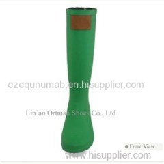 Long Rubber Rain Boots Women With Zipper