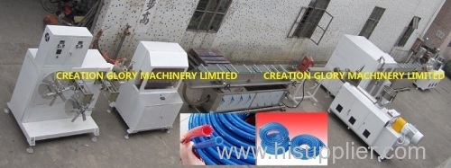 High efficiency PVC reinforced pipe extruding machine