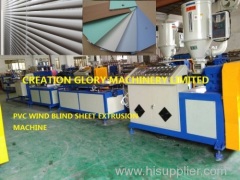 Plastic machinery for producing window blind sheet