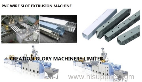 High output PVC wire slot manufacturing machine