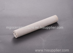 three holes thread Magnesium oxide tube