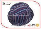 Stripe Style Fedora Ladies Trilby Hats National Flavor Without Band