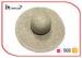 100% Raffia Wide Brimmed Straw Hat Ribbon Sweatband Straw Trilby Hat