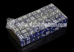 14mm Transparent Plastic Casino Magic Dice Set With Medicine Inside