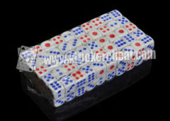 14mm Transparent Plastic Casino Magic Dice Set With Medicine Inside