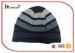 Ladies Stripe Warm Knit Hats Gold Lurex Multi Color Men Knit Cap