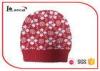 Snowflake Chunky Winter Knit Hats Rib Edge Red Knit Cap With Bill